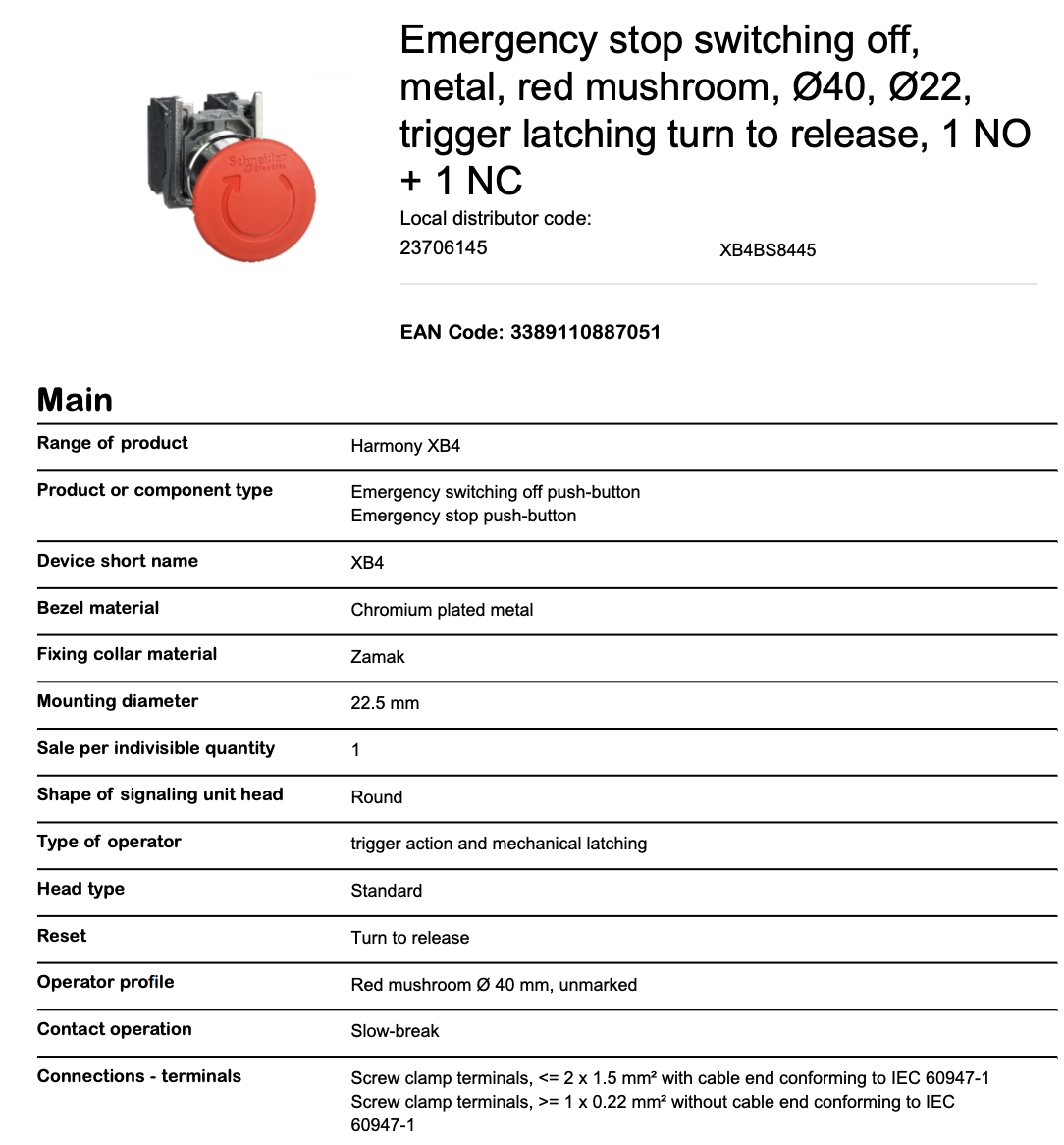 XB4BS8445 - Imagen 2